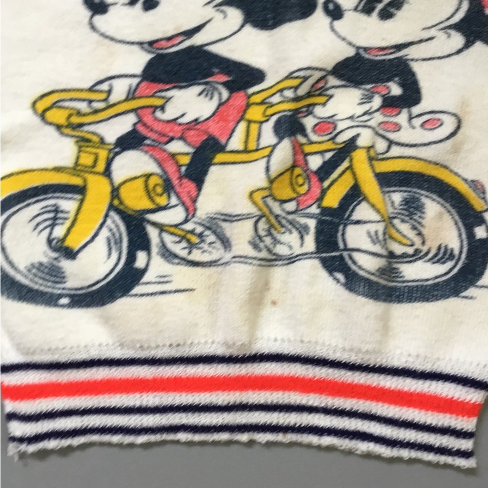 1970s Vintage Disney Mickey Minnie Mouse Knit Top Read - Picture 7 of 9